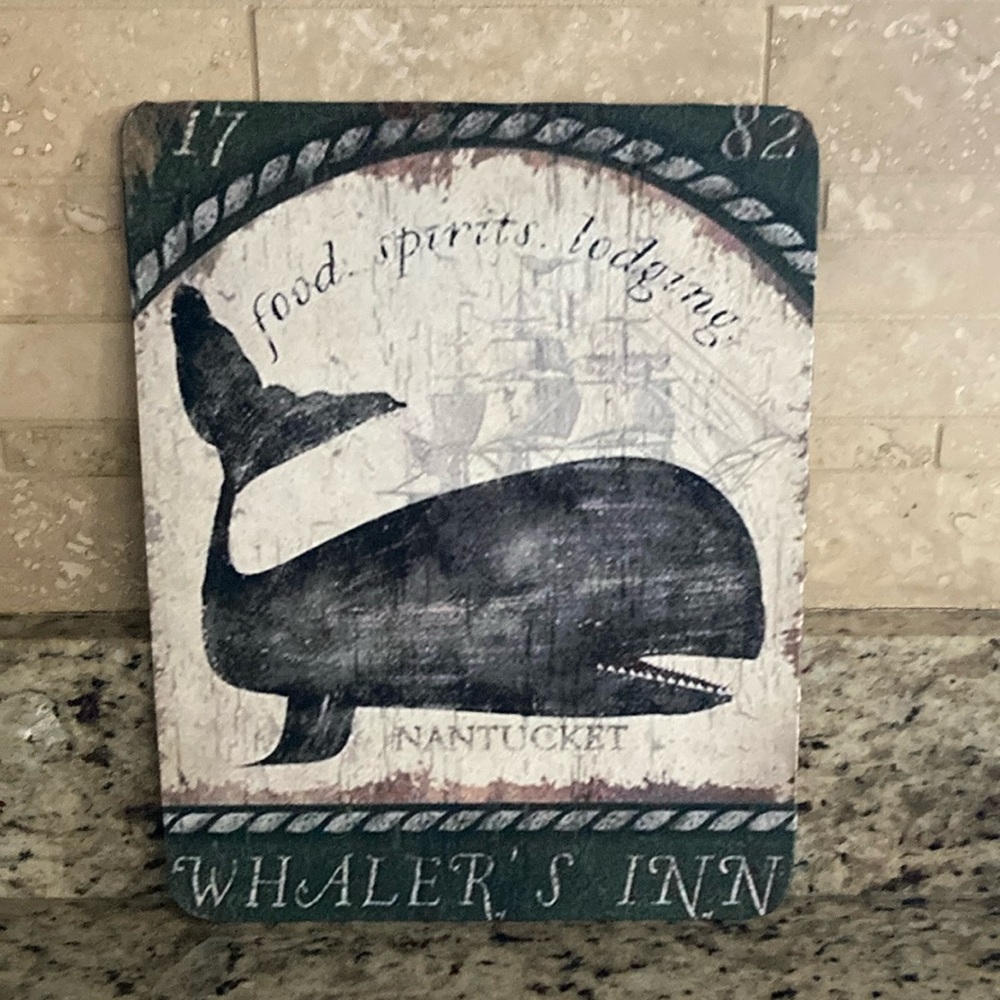 Primitive Whalers Inn reproduction print - colonial decor